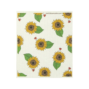 Swedish Dishcloth (Mixed Sunflowers) Set of 4 (One of each design) Paper Towel Replacements | Swededishcloths