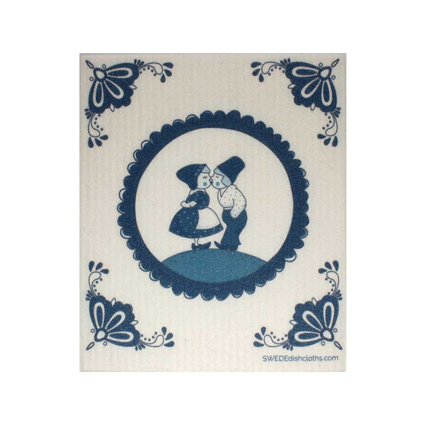 Swedish Dishcloths "Dutch Kissing" One Dishcloth | ECO Friendly Reusable Absorbent Cleaning Cloth