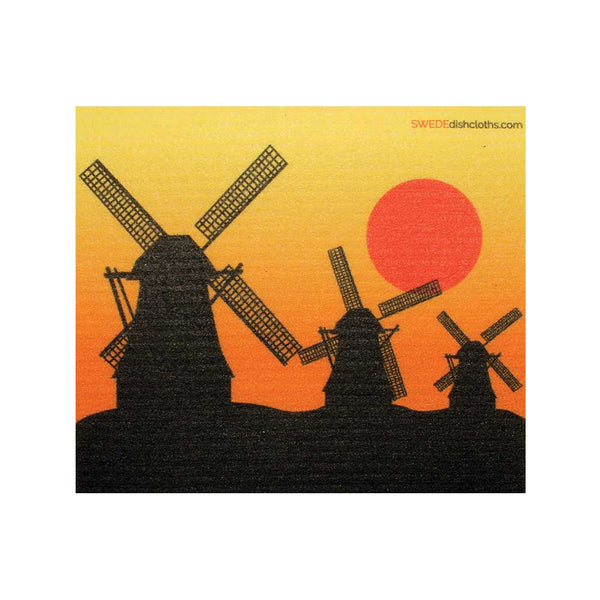 Windmills Silhouette One cloth Swedish Dishcloths | ECO Friendly Absorbent Cleaning Cloth