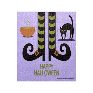 Mixed Halloween "B" Set of 3 cloths (One of each design) Swedish Dishcloths ECO  Absorbent Cleaning Cloth