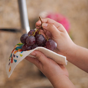 Lavender Flowers Swedish Dishcloths | ECO Friendly Absorbent Cleaning Cloth - SWEDEdishcloths.com