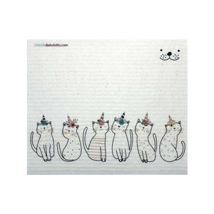 Mixed Caticorn Set of 3 cloths (One of each design) Swedish Dishcloths ECO Absorbent Cleaning Cloth - SWEDEdishcloths.com
