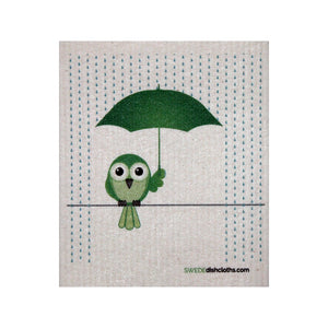 Swedish Dishcloth One Swedish Dishcloth Greenbird In Rain Design - 1