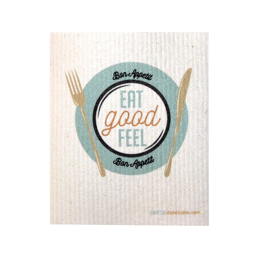 Swedish Dishcloth One Swedish Dishcloth Eat Good Feel Good Design - SWEDEdishcloths.com