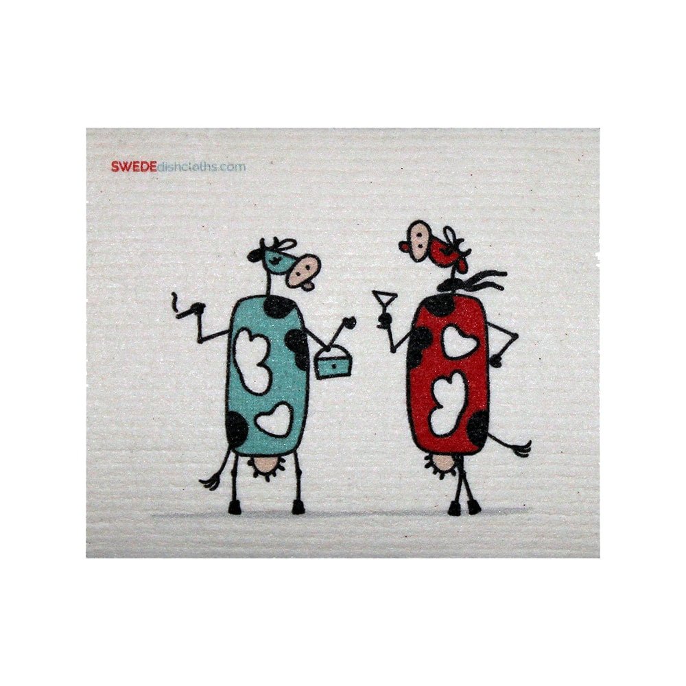 Swedish Dishcloth One Swedish Dishcloth Fun Cowgirls Design - SWEDEdishcloths.com