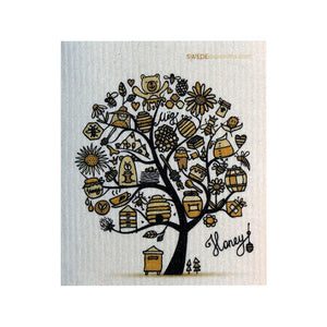 Swedish Dishcloth One Swedish Dishcloth HoneyTree Design - SWEDEdishcloths.com