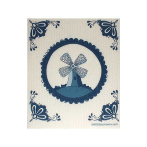 Swedish Dishcloths "Dutch Windmill" One Dishcloth | ECO Friendly Reusable Absorbent Cleaning Cloth - SWEDEdishcloths.com