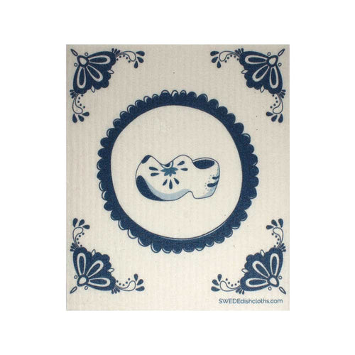 Swedish Dishcloths "Dutch Wooden Shoe" One Dishcloth | ECO Friendly Reusable Absorbent Cleaning Cloth - SWEDEdishcloths.com