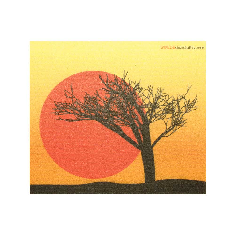 Tree Silhouette One cloth Swedish Dishcloths | ECO Friendly Absorbent Cleaning Cloth - SWEDEdishcloths.com